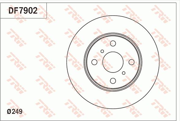 TRW DF7902 - Əyləc Diski furqanavto.az