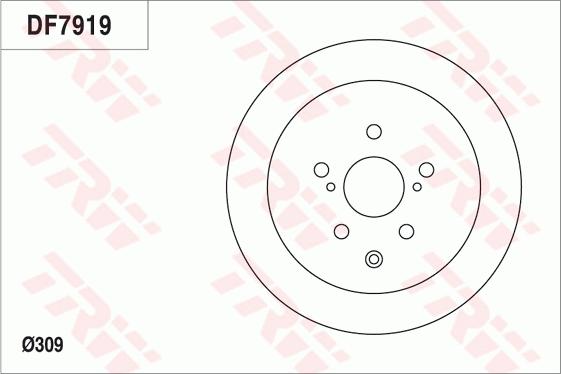 TRW DF7919 - Əyləc Diski furqanavto.az