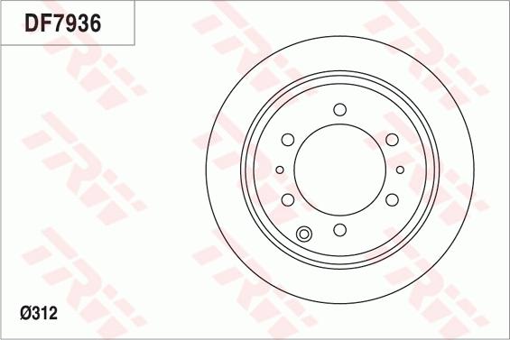 TRW DF7936 - Əyləc Diski furqanavto.az