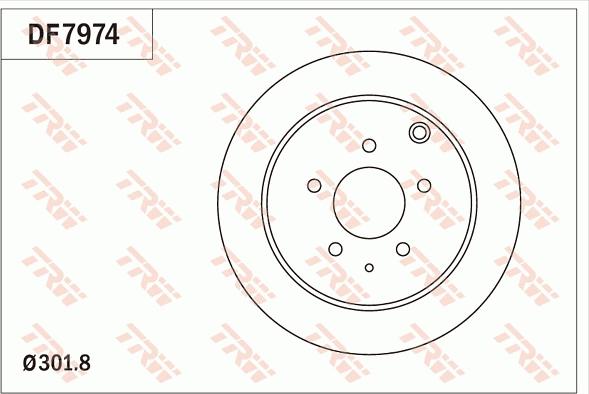 TRW DF7974 - Əyləc Diski furqanavto.az