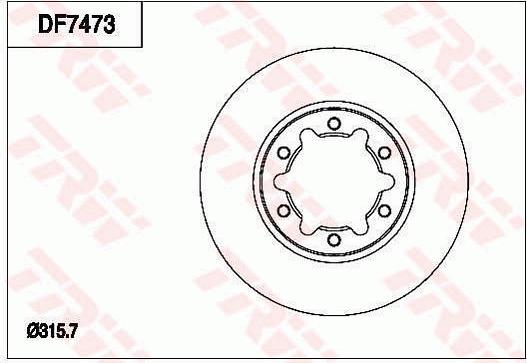 TRW DF7473 - Əyləc Diski furqanavto.az