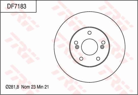 TRW DF7183 - Əyləc Diski furqanavto.az