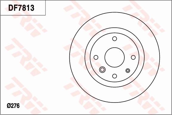 TRW DF7813 - Əyləc Diski furqanavto.az