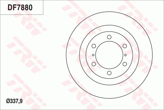 TRW DF7880 - Əyləc Diski furqanavto.az