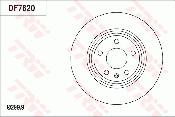 TRW DF7820 - Əyləc Diski furqanavto.az