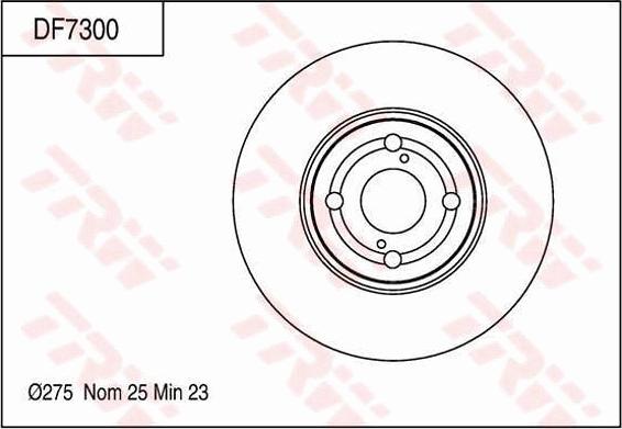 TRW DF7300 - Əyləc Diski furqanavto.az