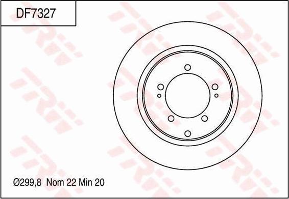 TRW DF7327 - Əyləc Diski furqanavto.az