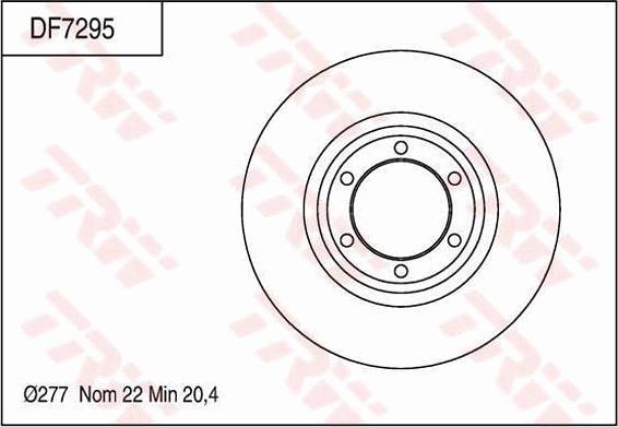 TRW DF7295 - Əyləc Diski furqanavto.az