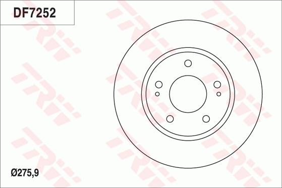 TRW DF7252 - Əyləc Diski furqanavto.az