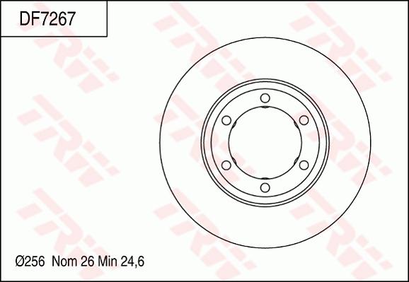 TRW DF7267 - Əyləc Diski furqanavto.az