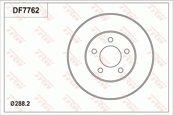 TRW DF7762 - Əyləc Diski furqanavto.az