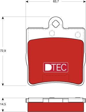 TRW GDB1545DTE - Əyləc altlığı dəsti, əyləc diski furqanavto.az