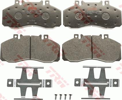 TRW GDB1695 - Əyləc altlığı dəsti, əyləc diski furqanavto.az