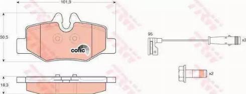 RIDER RD.3323.DB1601 - Əyləc altlığı dəsti, əyləc diski furqanavto.az