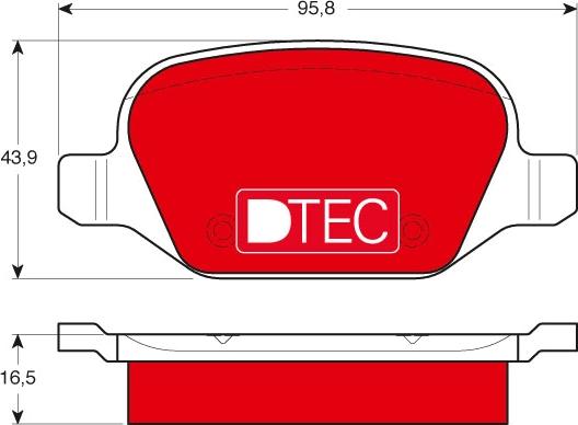 TRW GDB1396DTE - Əyləc altlığı dəsti, əyləc diski furqanavto.az