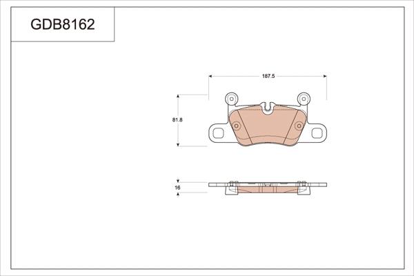 TRW GDB8162 - Əyləc altlığı dəsti, əyləc diski furqanavto.az