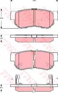 Sangsin Brake SP1117 - Əyləc altlığı dəsti, əyləc diski furqanavto.az