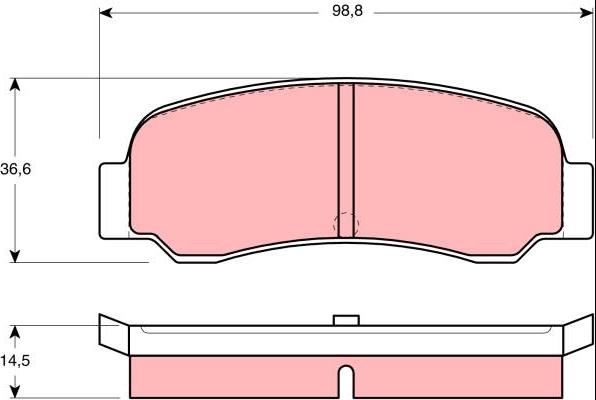 Roadhouse 2107.00 - Əyləc altlığı dəsti, əyləc diski furqanavto.az