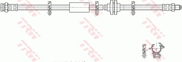 TRW PHB362 - Əyləc şlanqı furqanavto.az