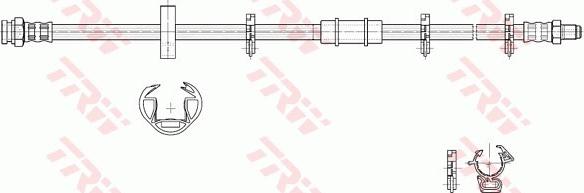 TRW PHB243 - Əyləc şlanqı furqanavto.az