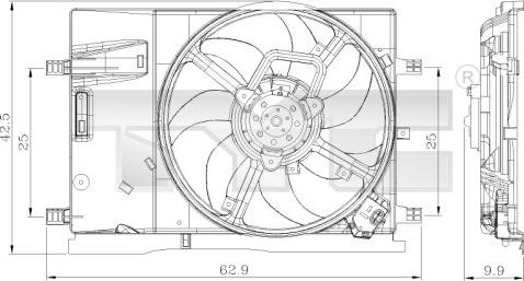 TYC 809-0018 - Fen, radiator furqanavto.az