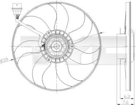 TYC 837-0036 - Fen, radiator furqanavto.az