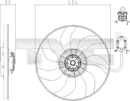 TYC 825-0019 - Fen, radiator furqanavto.az