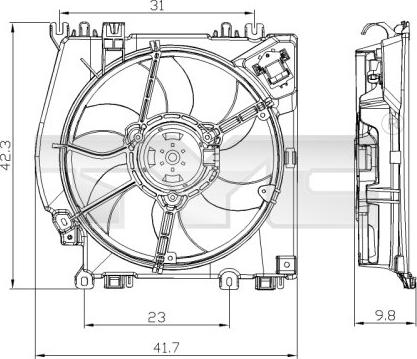 TYC 828-0001 - Fen, radiator furqanavto.az