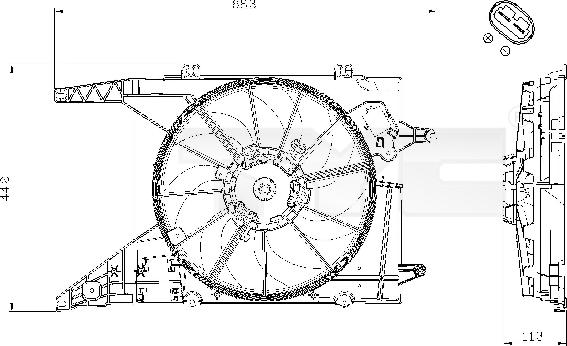 TYC 828-0002 - Fen, radiator furqanavto.az