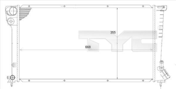 TYC 705-0002 - Radiator, mühərrikin soyudulması furqanavto.az