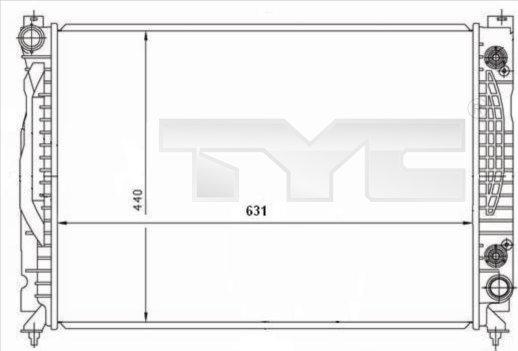 TYC 702-0001 - Radiator, mühərrikin soyudulması furqanavto.az