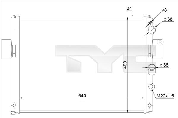 TYC 715-0003-R - Radiator, mühərrikin soyudulması furqanavto.az