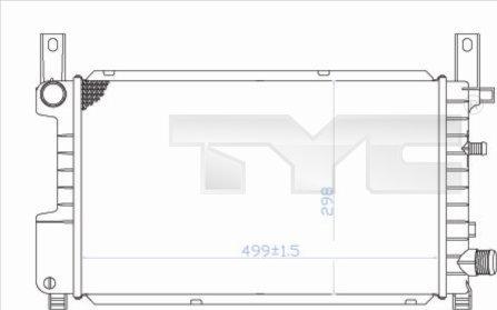 TYC 710-0049 - Radiator, mühərrikin soyudulması furqanavto.az