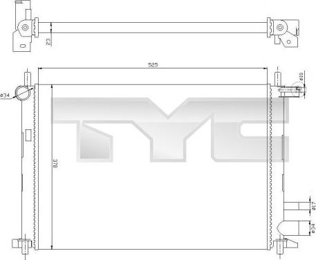 TYC 710-0054 - Radiator, mühərrikin soyudulması www.furqanavto.az