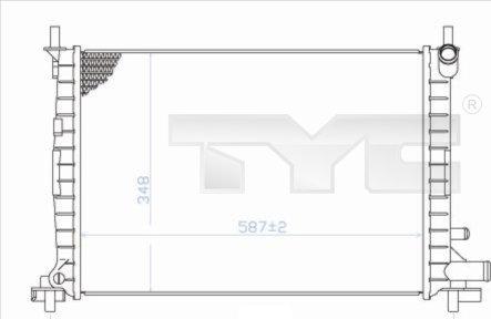 TYC 710-0051 - Radiator, mühərrikin soyudulması furqanavto.az