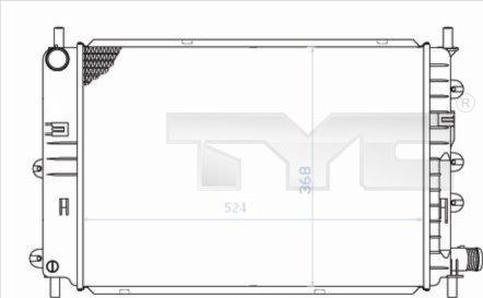TYC 710-0034 - Radiator, mühərrikin soyudulması furqanavto.az