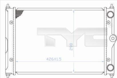 TYC 737-0044 - Radiator, mühərrikin soyudulması furqanavto.az