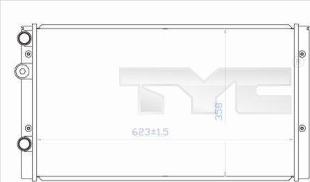 TYC 737-0023 - Radiator, mühərrikin soyudulması furqanavto.az