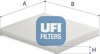 UFI 53.186.00 - Filtr, daxili hava furqanavto.az