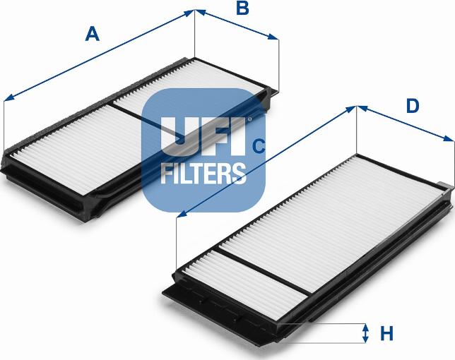 UFI 53.120.00 - Filtr, daxili hava www.furqanavto.az