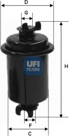 UFI 31.550.00 - Yanacaq filtri furqanavto.az