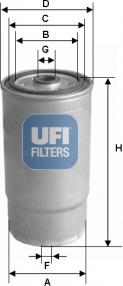 UFI 24.460.00 - Yanacaq filtri furqanavto.az