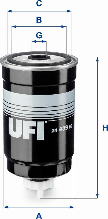 UFI 24.439.00 - Yanacaq filtri furqanavto.az