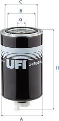 UFI 24.503.00 - Yanacaq filtri furqanavto.az