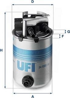 UFI 24.095.01 - Yanacaq filtri www.furqanavto.az