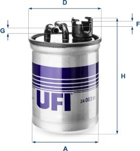 UFI 24.003.00 - Yanacaq filtri furqanavto.az