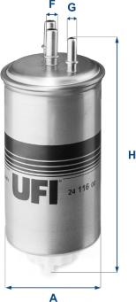 UFI 24.116.00 - Yanacaq filtri furqanavto.az