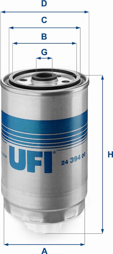 UFI 24.394.00 - Yanacaq filtri furqanavto.az