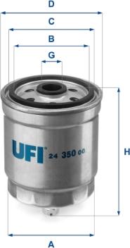 UFI 24.350.00 - Yanacaq filtri furqanavto.az