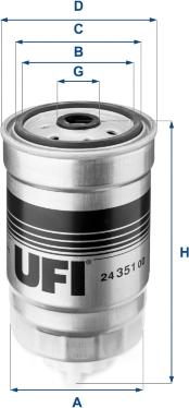 UFI 24.351.00 - Yanacaq filtri furqanavto.az